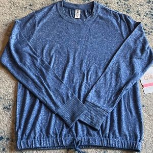 Athleta Girl Beautiful Blue Sweatshirt, sz XL (14) -NWT